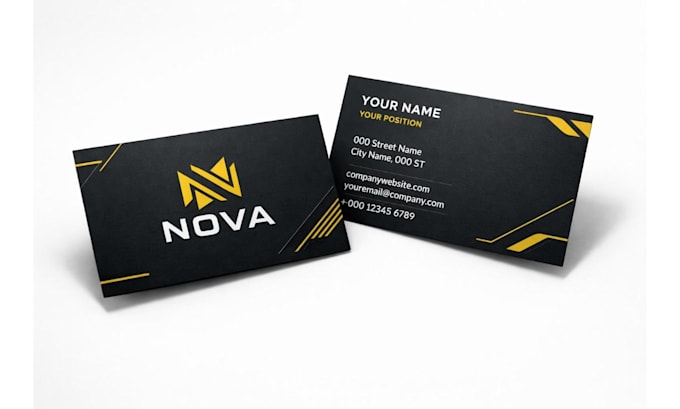 design professional business card and stationery set