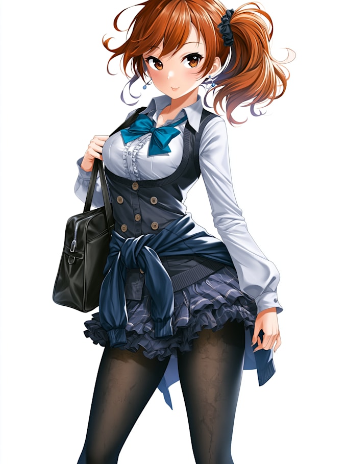 anime character an illustration and anime character