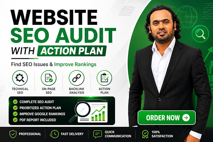 do technical website SEO audit with competitor analysis action plan