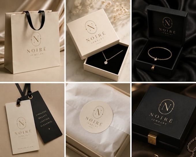 create a modern luxury logo and brand identity