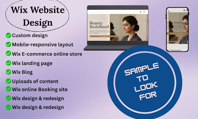 build a mobile friendly wix website with booking