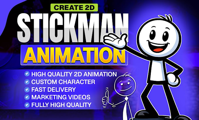 create professional stickman animation explainer videos