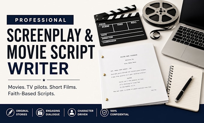 write a faith based christian movie script, screenplay, or TV pilot