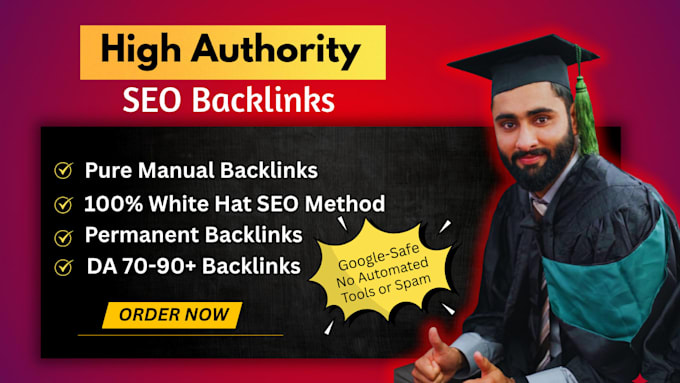 build high authority da 90 manual backlinks, white hat offpage SEO