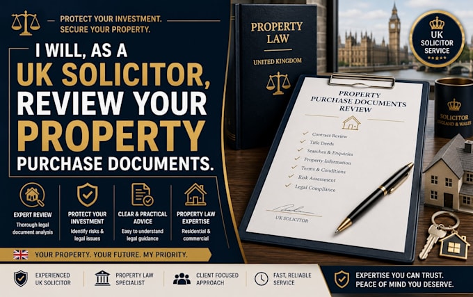 as a UK solicitor, review your property purchase documents