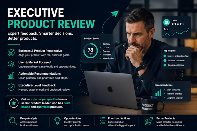 review your product and provide executive product feedback