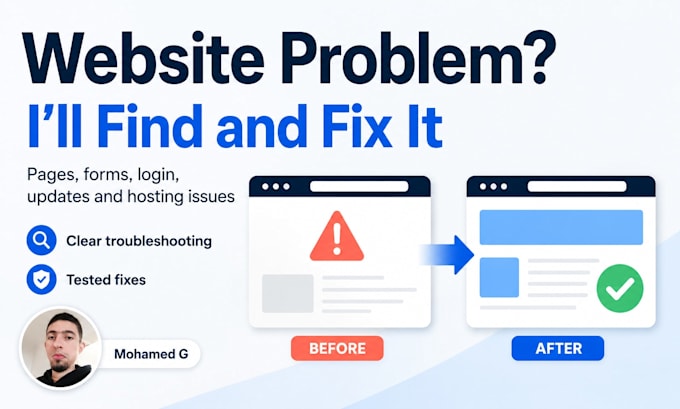 diagnose and fix your website or web hosting issue