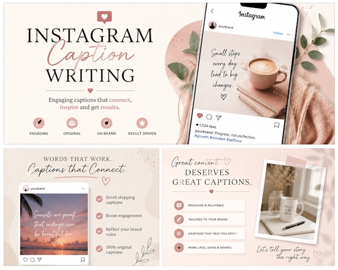 write engaging instagram captions and social media content
