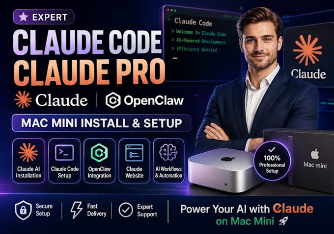expert claude code claude pro openclaw mac mini install claude ai claude website