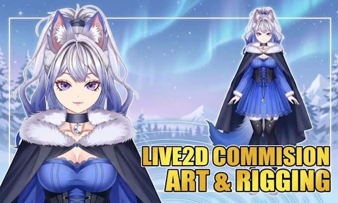 design and rig anime live2d vtuber model rigging 3d avatar commission animation