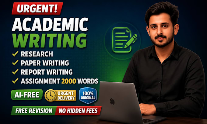 provide urgent academic writing support, research, editing and proofread