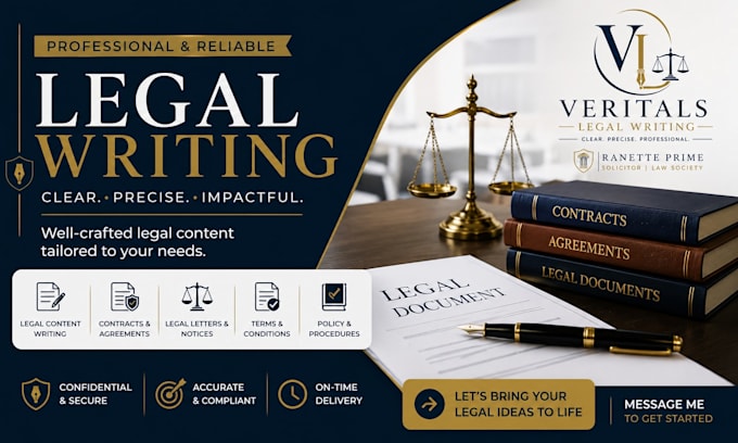 write clear and professional legal content