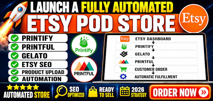 setup your etsy store with gelato print on demand integration