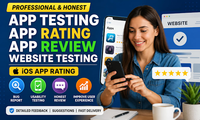do app testing, app rating, app review, website testing ios app rating