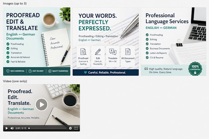 proofread, edit and translate english and german documents