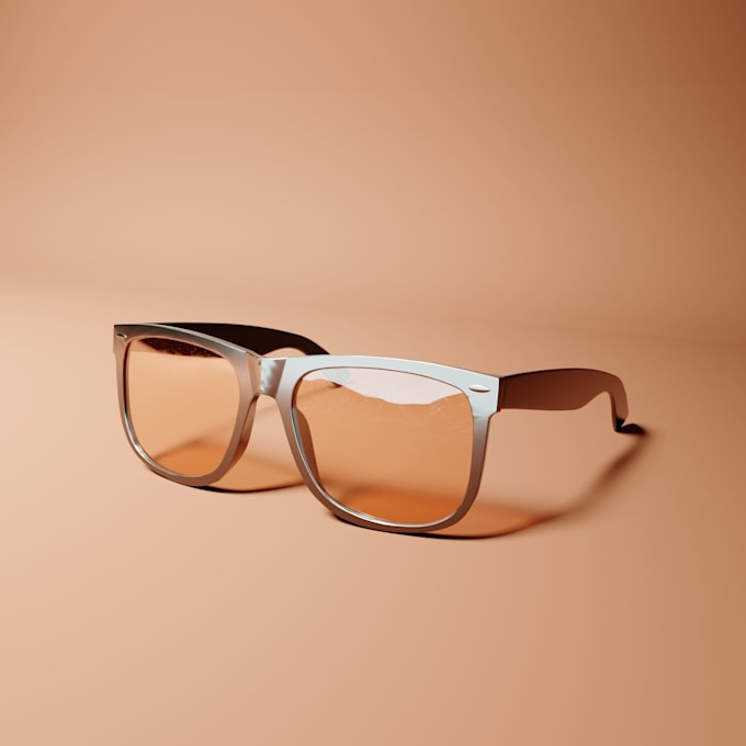 create realistic 3d eyewear model  sunglasses for rendering