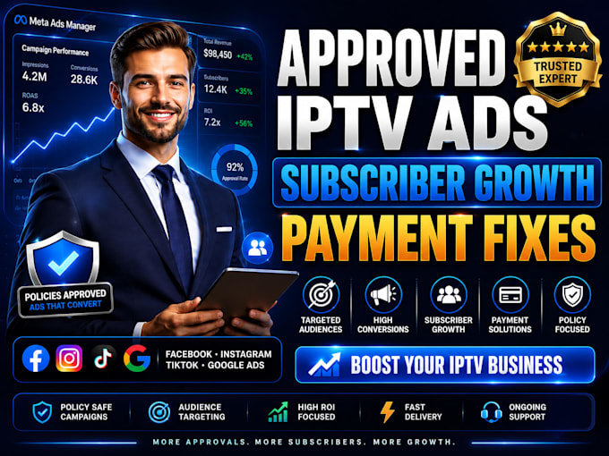 setup approved iptv facebook ads iptv subscriber growth fix iptv payment issues
