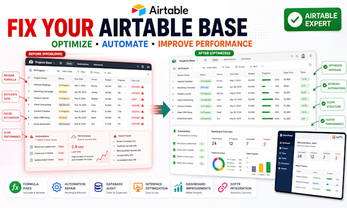 fix, optimize, and automate your airtable database