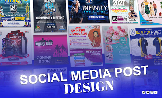 design social media post face book and instagram posts