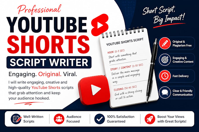 write engaging youtube shorts scripts in english and urdu