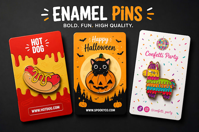 enamel pin design lapel pin vector art production ready