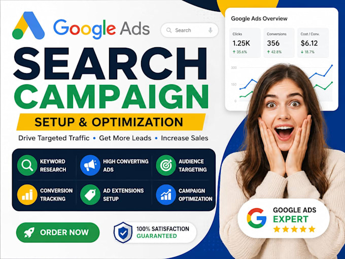 create and optimize google ads search campaigns