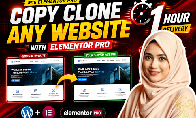 swiftly copy clone website, migrate website with elementor pro within 1 hour