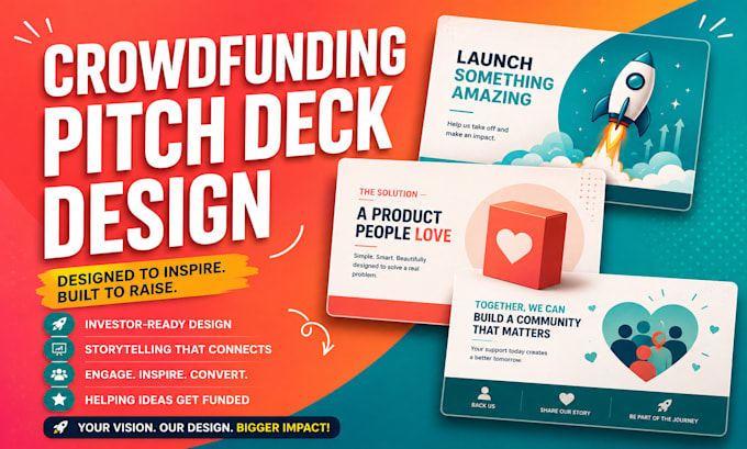 design your kickstarter crowdfunding pitch deck