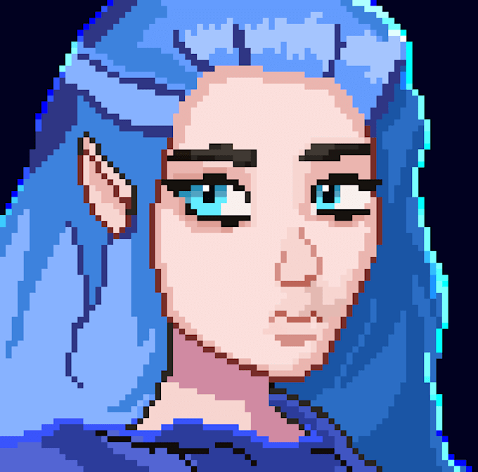 do pixel art portraits