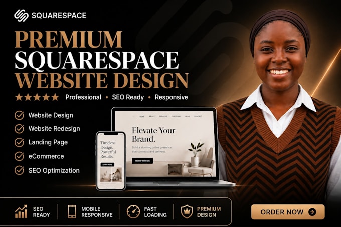 do premium squarespace website design, dns configured and migration