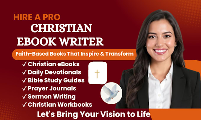 ghostwrite a powerful christian ebook, devotional and prayer journal
