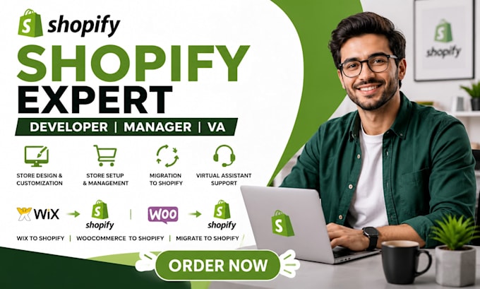be shopify developer, shopify manager, wix to shopify, woocommerce to shopify