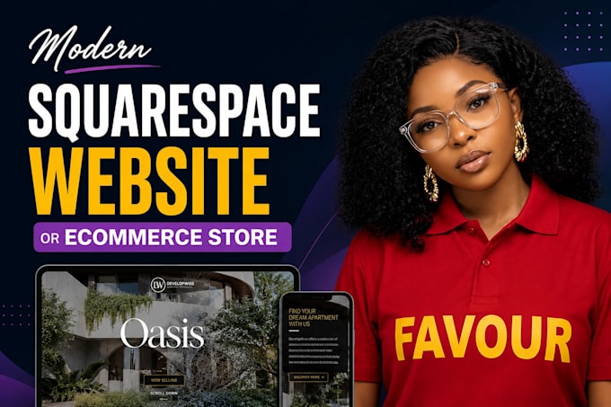 build a modern squarespace website or ecommerce store