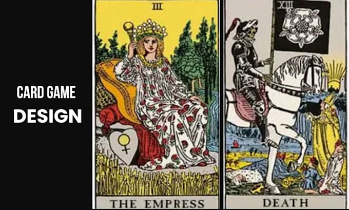 design custom card game playing card board game artwork and printable card deck