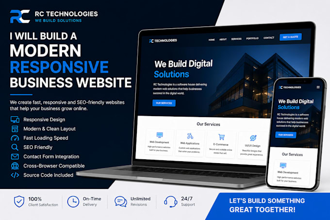 build a modern business website