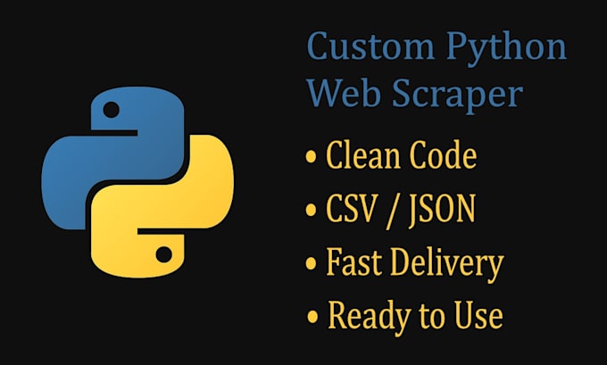 develop a custom python web scraper