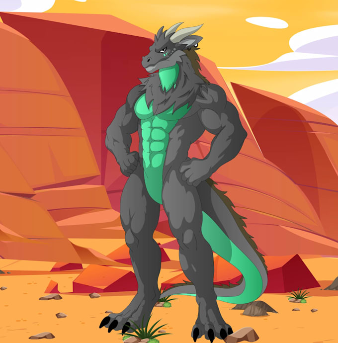 draw custom furry art for you