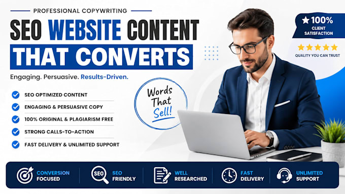 write SEO website content and website copy that converts