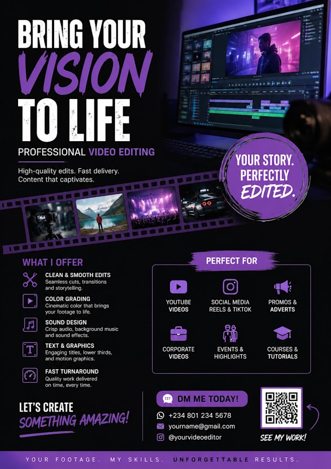 do video clipping, podcast clips, youtube shorts, and reels editing