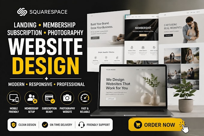 edit squarespace landing membership subscription photography website design
