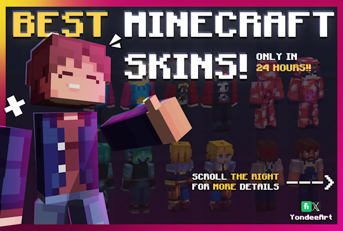 create custom minecraft skin for you