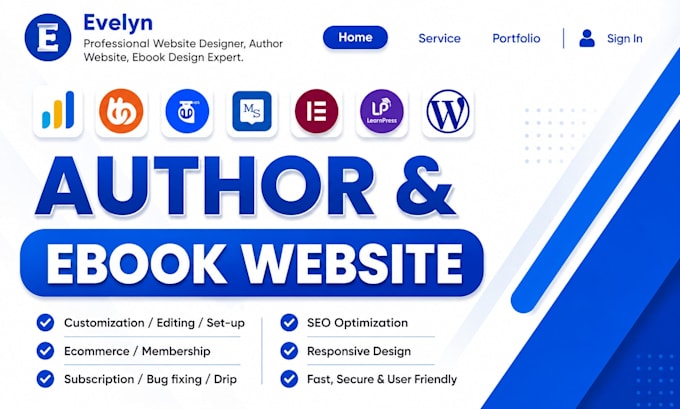 redesign wordpress author ebook website