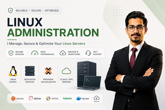 be your linux system administrator for vps and dedicated servers