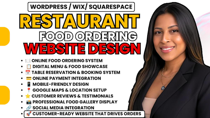 build a restaurant website with online ordering and reservation system
