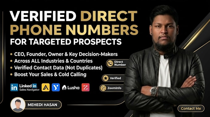 find verified direct phone numbers and emails for b2b leads
