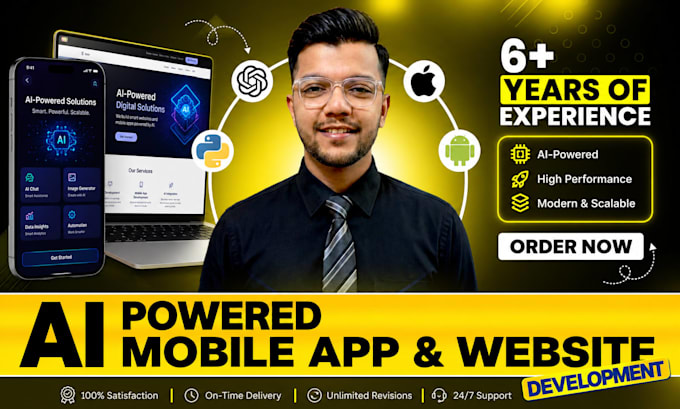 build ai powered websites, mobile apps and ai agents