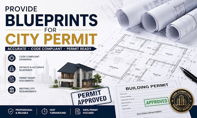 provide blueprints for city permit