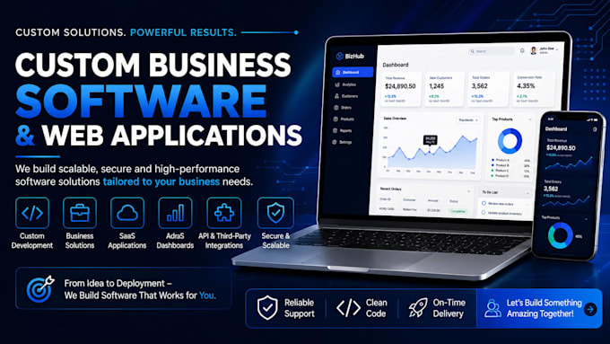 develop custom business software and web applications