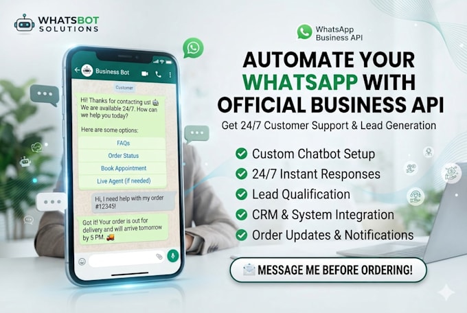 build whatsapp chatbot using whatsapp business api