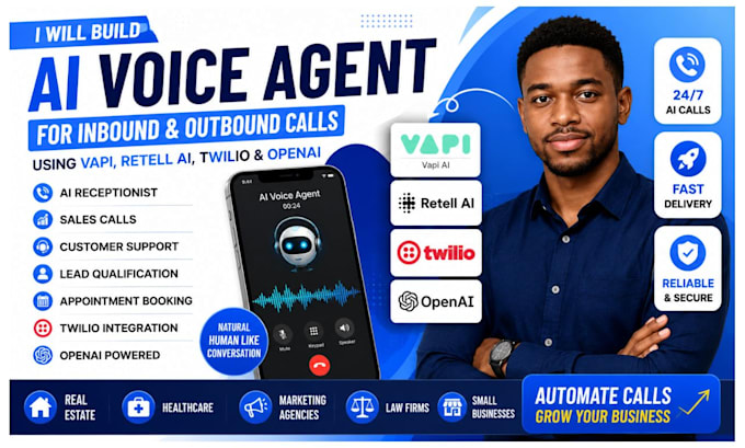build ai voice agent using vapi retell ai twilio and openai
